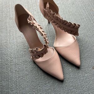 Michael Kors Blush Ruffle Heels